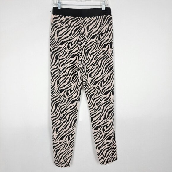 Victorias Secret Womens Medium High Waist Fleece Jogger Sweatpants Zebra Print - Picture 4 of 10